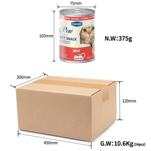 Grosir kemasan terbaru makanan kucing kaleng OEM 375g hewan peliharaan kalengan makanan basah kucing atau anjing makanan ringan hewan peliharaan kaleng basah pabrik - Product Image 6