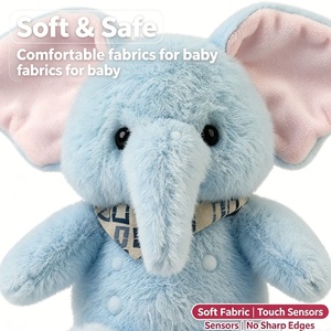 Juguete de Peluche de Elefante Interactivo EPT con Música Relajante y Ritmo de Piano, Animal de Peluche Sensorial Musical, Regalo para Bebés - Product Image 3