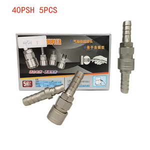 Conector Macho-Hembra de Bloqueo Automático Rápido SH para Compresor de Aire, Conexión Neumática de 3 Vías/2 Vías Tipo C, Acero al Carbono - Product Image 6