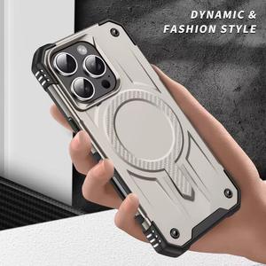 Cover per Telefono Antiurto in TPU+PC con Magnete per Samsung S25 Ultra, Custodia per iPhone 17Pro Max 16 15 14 <span class=keywords><strong>13</strong></span> - Product Image 3