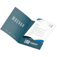 Carpeta de Presentación para Conferencias con Logotipo de Marca UV Localizado, Cierre de Banda Elástica y Cartón Laminado PE Mate