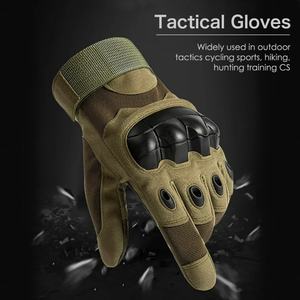 Gants tactiques d'extérieur sans doigts, à protège-poignets rigides, pour paintball, chasse, équitation, randonnée, demi-doigts - Product Image 5