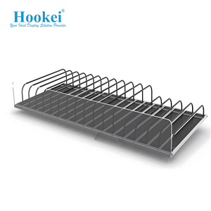 รางล้อเลื่อนแบบเรียบหรูสำหรับการจัดแสดงเครื่องดื่มในร้านบูติก - Product Image 2