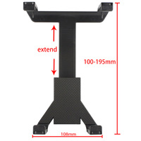 Support universel pour tablette en plastique de 7 ~ 10.9 pouces et support de navigation GPS pour tableau de bord ou pare-brise de voiture