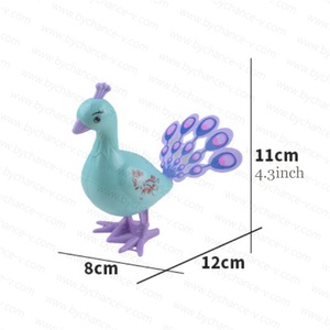 Juguete de Cuerda de Pavo Real Saltarín Clásico para Niños, Regalo Gratis para Parques de Atracciones y Zoológicos, Premio de Animales - Product Image 2