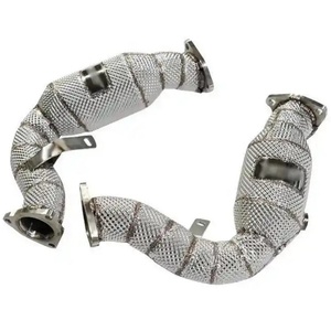 Tuyau d'échappement en acier inoxydable de haute qualité, personnalisé directement en usine, pour Audi S4 S5, tuyau d'échappement de performance, collecteur d'échappement - Product Image 1