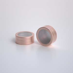 Boîtes en métal vides, pots cosmétiques, emballages pour crème pour le visage, contenants en métal, pot en aluminium avec fenêtre - Product Image 5