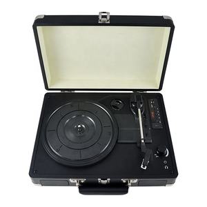 Audmic-Reproductor de <span class=keywords><strong>tocadiscos</strong></span> de escritorio de estilo vintage, con Bluetooth, discos coloridos portátiles, inalámbricos <span class=keywords><strong>integrados</strong></span>, última tendencia - Product Image 3