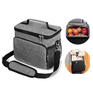 Wholesale Factory Large Capacity Outdoor Polyester Tote Cooler Bag Picnic Waterproof Thermal Insulation Insulated Bag For Lunch