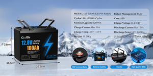 แบตเตอรี่ LiFePO4 12.8V 100Ah 4000 รอบการใช้งาน แบตเตอรี่ลิเธียมสำหรับระบบโซลาร์เซลล์ ระบบสำรองไฟ (UPS) และรถบ้าน (RV) - Product Image 6
