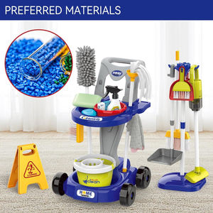 बहु-शैली शैक्षिक पूर्वस्कूली नाटक सिमुलेशन घर बच्चों खिलौना सफाई गाड़ी उपकरण वैक्यूम क्लीनर के साथ सेट - Product Image 5