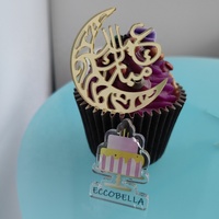 Mini Acryl-Tortenanhänger Cupcake Topper für Eid Mubarak Ramadan Kuchendekoration