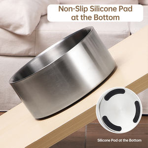 Comedero Lento de Acero Inoxidable 304 de 27oz/54oz, Antideslizante y Duradero para Perros y Gatos, Apto para Lavavajillas, Comedero Elevado - Product Image 4