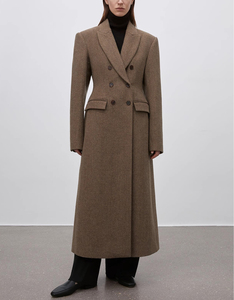 Nuovo <span class=keywords><strong>Cappotto</strong></span> Trench Invernale da Esterno Caldo e Ampio 100% <span class=keywords><strong>Lana</strong></span> Collezione 2025 con Collo a Revers Cappotti di Lusso da <span class=keywords><strong>Donna</strong></span> Personalizzati in <span class=keywords><strong>Lana</strong></span> Merino - Product Image 6