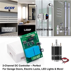 สวิตช์รีโมดูลควบคุมระยะไกลมอเตอร์ RF 433MHz DC 6V 12V 18V 24V 48V 60V เครื่องส่งสัญญาณสำหรับมอเตอร์ไปข้างหน้ารีโมดูลหยุดถอยหลัง /diy - Product Image 2