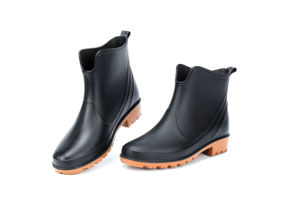 YL7076 <span class=keywords><strong>Botas</strong></span> de Lluvia de PVC para Mujer, Antideslizantes, Impermeables, Negras, para Exteriores, al por Mayor - Product Image 3