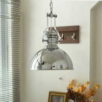 Lampe suspendue vintage Simig Lighting Loft, style industriel antique, abat-jour métallique, chaîne, lampe suspendue pour cuisine