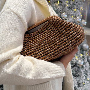 Sac à main en crochet pour <span class=keywords><strong>femme</strong></span>, pochette de luxe - Product Image 4