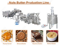 Ligne de production de beurre d'arachide industriel moyen Machine de fabrication de beurre d'arachide Machine de fabrication de pâte de noisette au chocolat