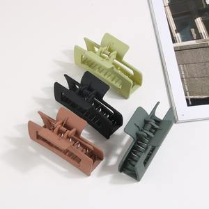 بيع بالجملة مقاطع مخلب مربعة كلاسيكية بلوري كبيرة أنيقة من البلاستيك المربع من أجل النساء الكوريات - Product Image 4