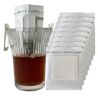 Sachets de filtre à café à suspendre pour le camping, les voyages, le bureau, la maison – Filtres portables pour une seule portion – Lot de 50