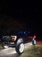Kit d'éclairage LED annulaire 288W haute puissance Lumina 5 rangées blanc naturel 12V 4500K, feux de jante haute visibilité pour camions tout-terrain et SUV