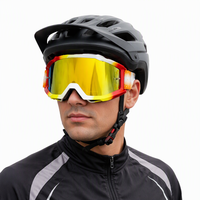 Masque de ski unisexe en TPU avec imprimé donut, lunettes de protection à monture intégrale, coupe-vent, anti-sable, lentille cylindrique, MOTOCROSS