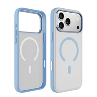 Coque de téléphone transparente anti-jaunissement, effet givré, magnétique, avec anneau métallique, compatible charge sans fil, antichoc et étanche (TPU+PC+Anneau Métallique)