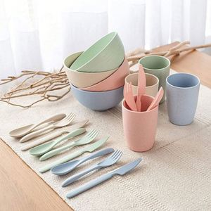 Vaisselle Écologique en Paille <span class=keywords><strong>de</strong></span> Blé 2026 – Ensemble <span class=keywords><strong>de</strong></span> Dîner à Prix Avantageux - Product Image 3