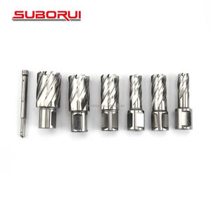 SUBORUI 8 шт. HSS 3/4 Weldon хвостовик 1 дюйм Диаметр 1/2 пилотный штифт Mag сверло кольцевой протяжной резак набор для сверлильного станка - Product Image 5