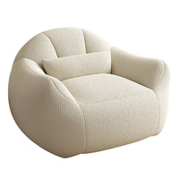 Fauteuil en velours côtelé Zenmoon, style moderne minimaliste, emballé sous vide, siège unique, canapé lounge, éponge haute densité pour salon