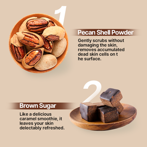 Gommage corporel au sucre brun biologique, blanchissant naturel, peau lisse, soin <span class=keywords><strong>spa</strong></span>, exfoliant, hydratant, nettoyage en profondeur - Product Image 4