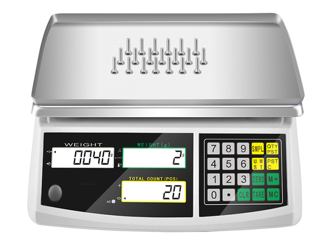 Factory Screw Accessories Counting Electronic Scale, Accurate Weighing Electronic Scale 30kg Electronic Weighing Scale