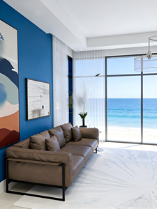 Tapis tissé Wilton sur mesure, motif abstrait, polyester et jute, pour la maison - Product Image 6