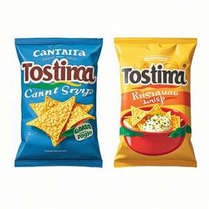 Sacs à gousset latéraux à joint central arrière en plastique laminé avec impression personnalisée Emballage étanche à l'humidité pour chips pop-corn frit chewing-gum - Product Image 5