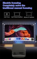 Proyektor Video Portabel 1080P A-mazon Terlaris WiFi 6 LCD Smart Home Movie Sistem TV Resmi Netflix Dengan Laptop Ponsel