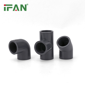 Ifano PN16 PVC raccordo per tubo 90 gradi UPVC gomito Tee personalizzato tutte le dimensioni PVC raccordi UPVC - Product Image 2