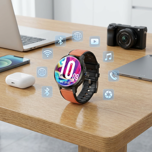 สมาร์ทวอทช์แอนดรอยด์ 4G รองรับซิมการ์ด หน้าปัดกลมขนาดใหญ่พิเศษ กล้อง HD Wifi หน่วยความจำ 16GB รองรับวิดีโอคอล Tiktok <span class=keywords><strong>Twitter</strong></span> Whatsapp - Product Image 2