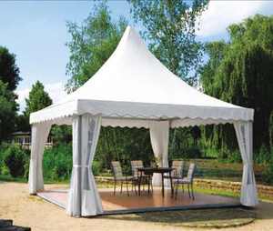 Carpa Pagoda al aire libre para eventos deportivos y <span class=keywords><strong>conciertos</strong></span> Marco de aluminio fuerte y techo de PVC resistente Impresión de logotipo personalizado disponible - Product Image 2