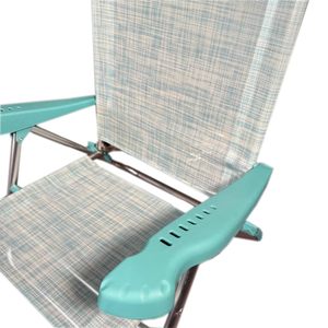Sedia da Spiaggia Reclinabile in Alluminio a 7 Posizioni con Cuscino - Product Image 6