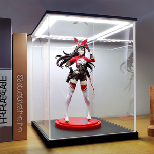 Vitrina Acrílica para Coleccionables con Luz LED Alternativa, Caja <span class=keywords><strong>de</strong></span> Exhibición para <span class=keywords><strong>LEGO</strong></span> con Base Negra, Vitrina <span class=keywords><strong>de</strong></span> Almacenamiento para Figuras - Product Image 4