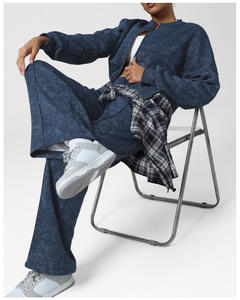 Vintage personalizzato in pile sbiadito al <span class=keywords><strong>sole</strong></span> francese Terry Drop spalla sabbia acido pietra lavata Made in Pakistan - Product Image 4