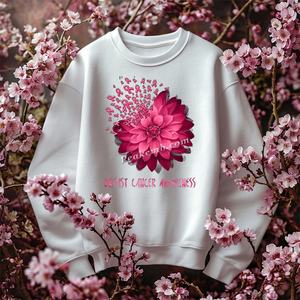 DTF Transfer panas kesadaran kanker payudara bulan pita kanker merah muda - Product Image 4