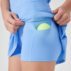 Xsunwing Golf & tenis Mini atletik, celana pendek Gym berlipat pinggang tinggi dengan Pockets-WD25014 - Product Image 3