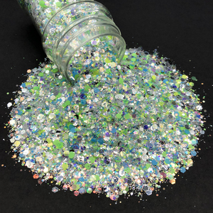 <span class=keywords><strong>Paillettes</strong></span> en polyester épaisses en vrac, mélange de couleurs crème glacée, pour artisanat en résine et décorations de Noël - Product Image 4