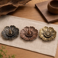 Brûleur d'encens vintage en alliage pour aromathérapie, avec un design durable fait à la main pour la décoration de la maison