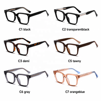 Montures optiques en acétate anti-lumière bleue, classiques et solides, pour adultes, montures en acétate écaille de tortue, liquidation, montures en acétate pour hommes