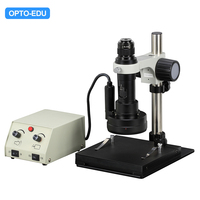 OPTO-EDU A21.1609 3D Motorized Rotate Zoom Video Microscope LED Illumination 90V-260V Voltage 1 Year Warranty for Electronics