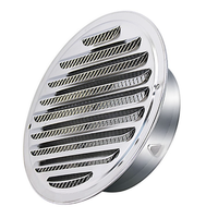 201 couvercle en acier inoxydable étanche à la pluie tuyau de ventilation rond conduit d'air capuchon de grille d'échappement pour système HVAC