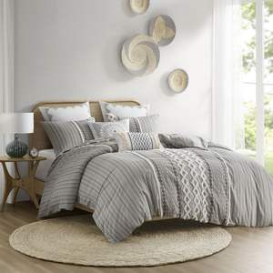 Juego de funda nórdica estampada de algodón de lujo DB con Chenille King Twin Sizes patrón geométrico mantas de cama tejidas para uso en invierno - Product Image 1